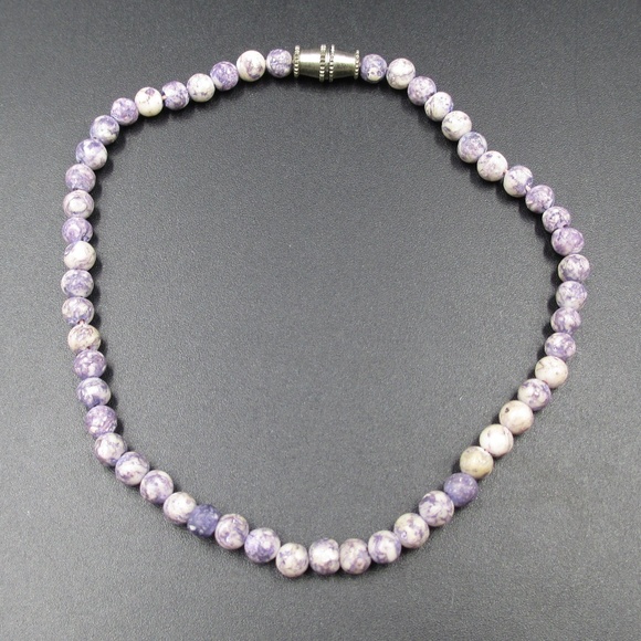 Jewelry - Vintage 9" Stunning Genuine Purple Stone Bracelet